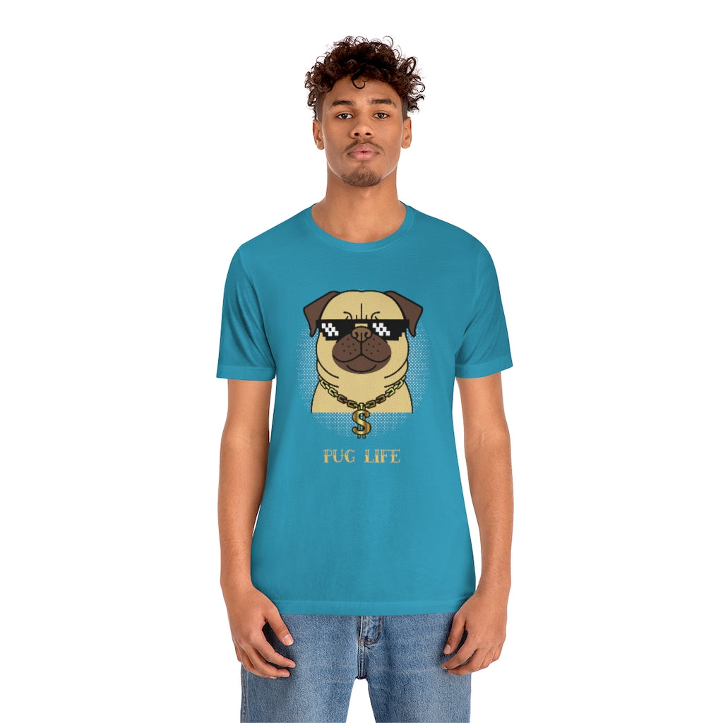 Cool Pug Life Shirt - Unisex Short-Sleeve Jersey Tee