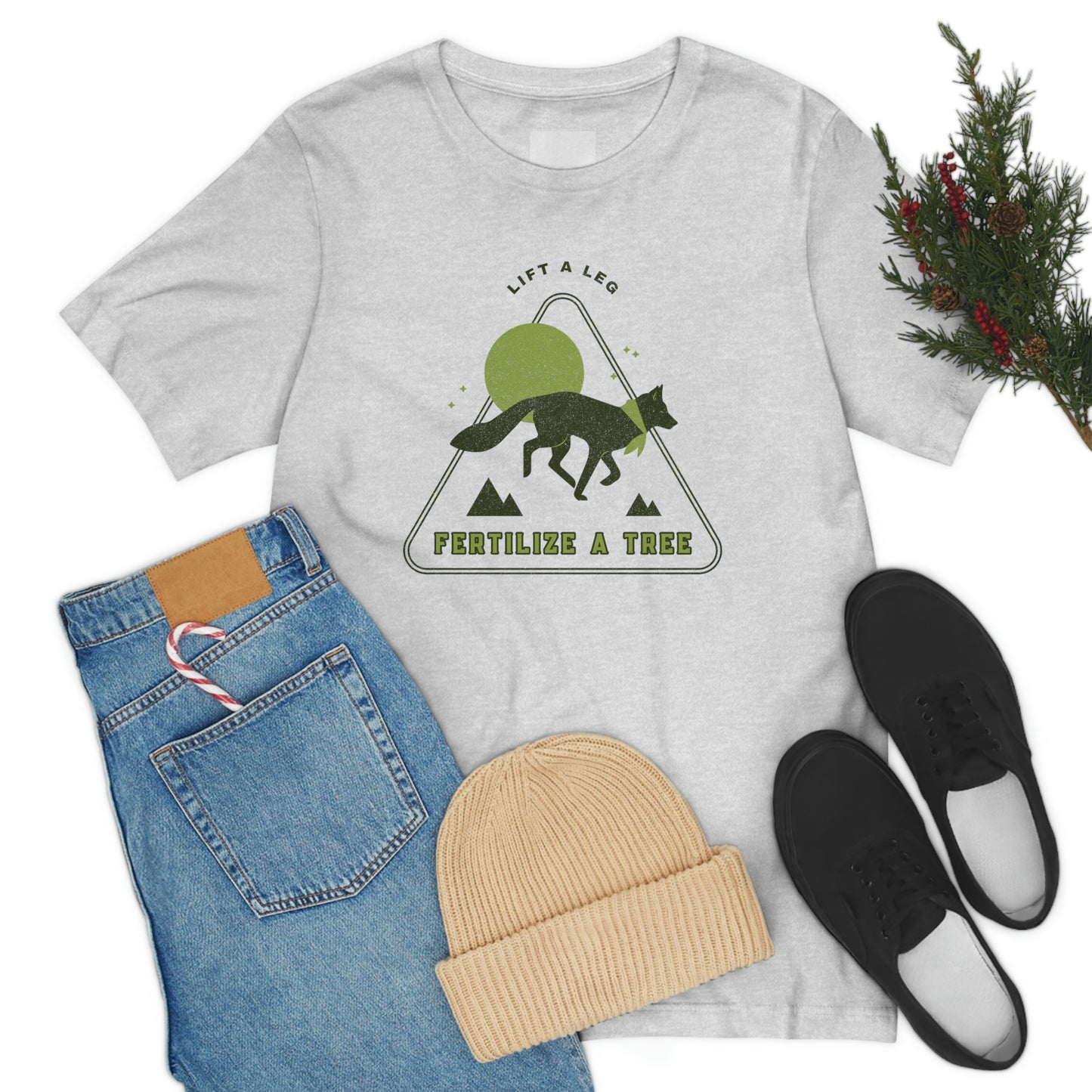 "Lift A Leg Fertilize A Tree" Unisex Jersey Short Sleeve Tee