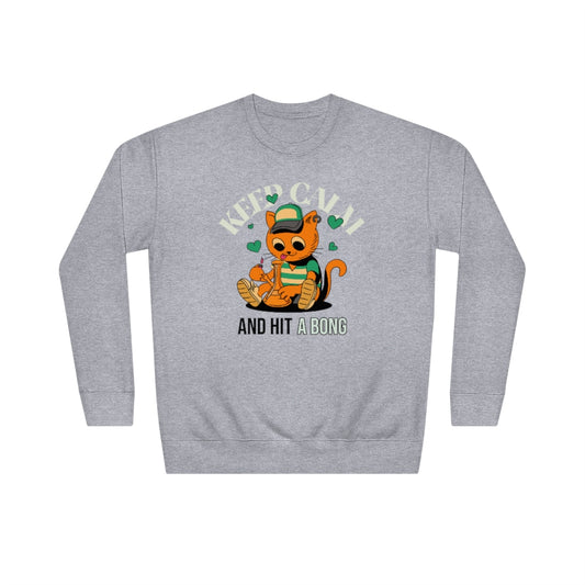 "Keep Calm & Hit A Bong" Unisex Crew Sweatshirt