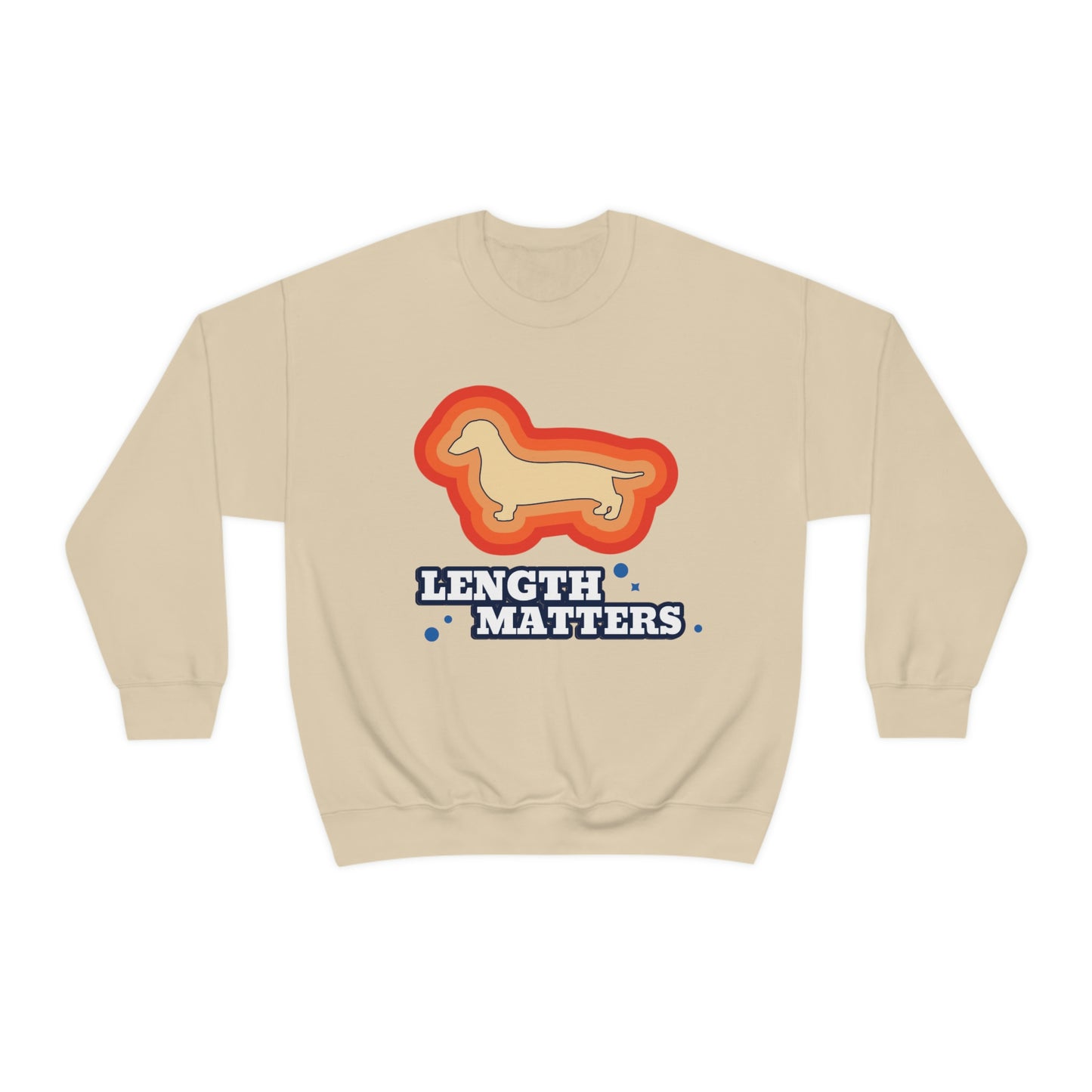 "Length Matters" Unisex Heavy Blend Crewneck Sweatshirt