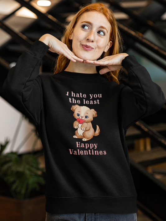 "I Hate You The Least Happy Valentine's" Unisex Heavy Blend Crewneck Sweatshirt