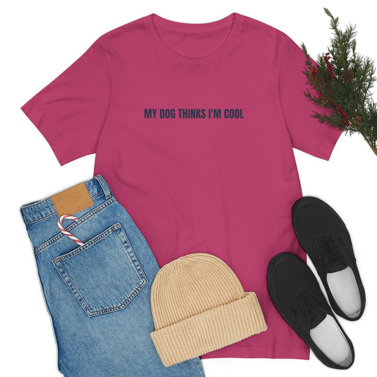 "My Dog Thinks I'm Cool" Unisex Jersey Short Sleeve Tee