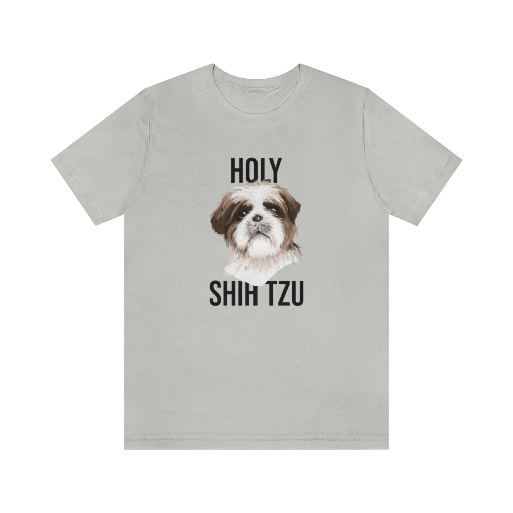 "Holy Shi Tzu" Shirt - Unisex Short-Sleeve Jersey Tee