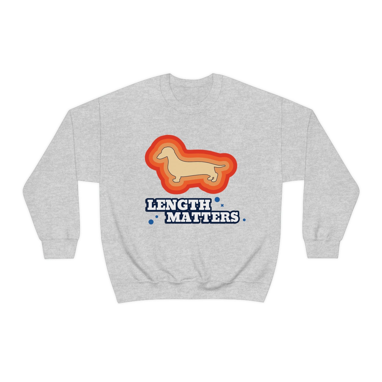 "Length Matters" Unisex Heavy Blend Crewneck Sweatshirt