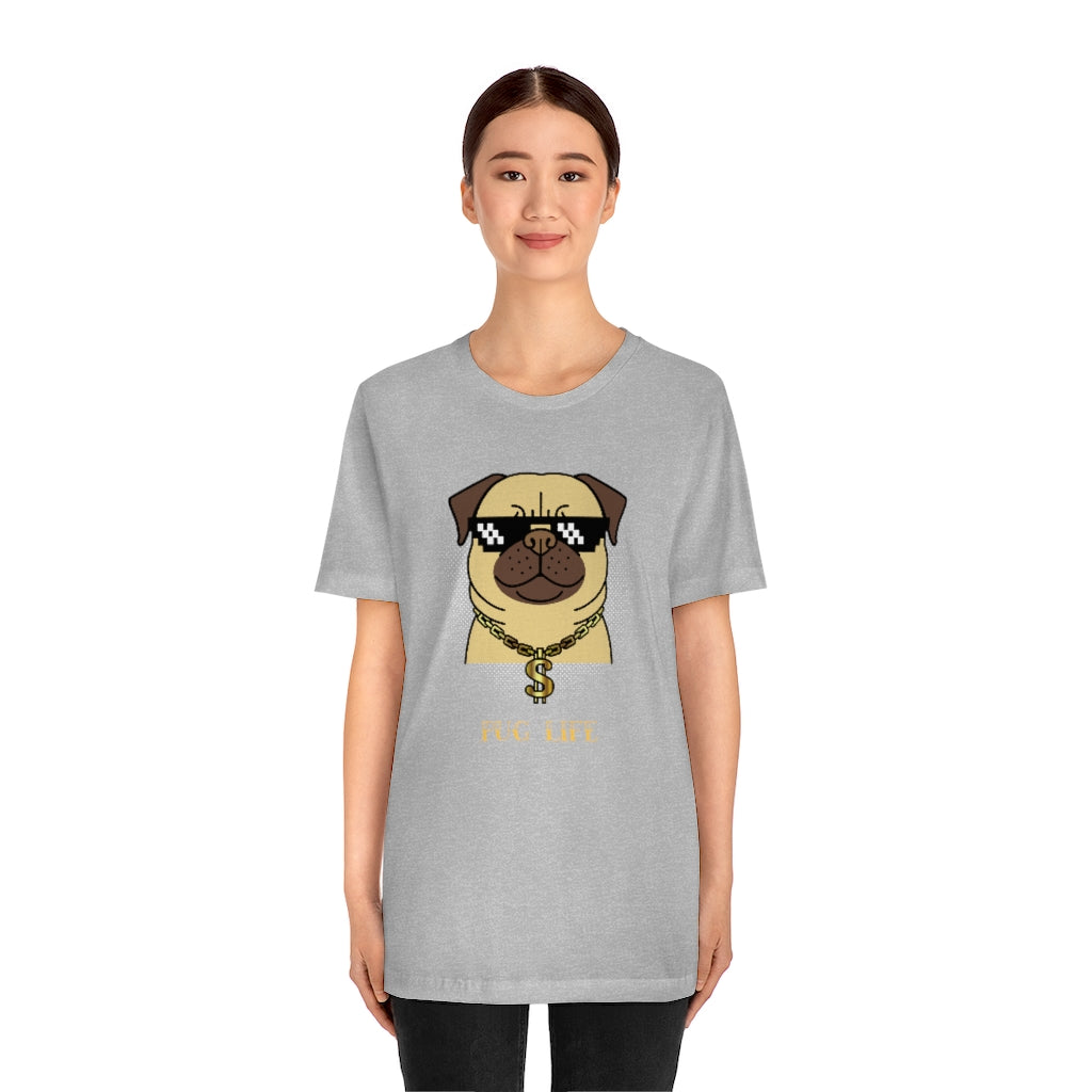 Cool Pug Life Shirt - Unisex Short-Sleeve Jersey Tee