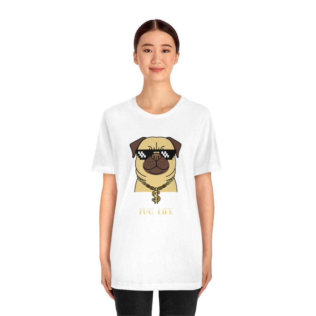 Cool Pug Life Shirt - Unisex Short-Sleeve Jersey Tee