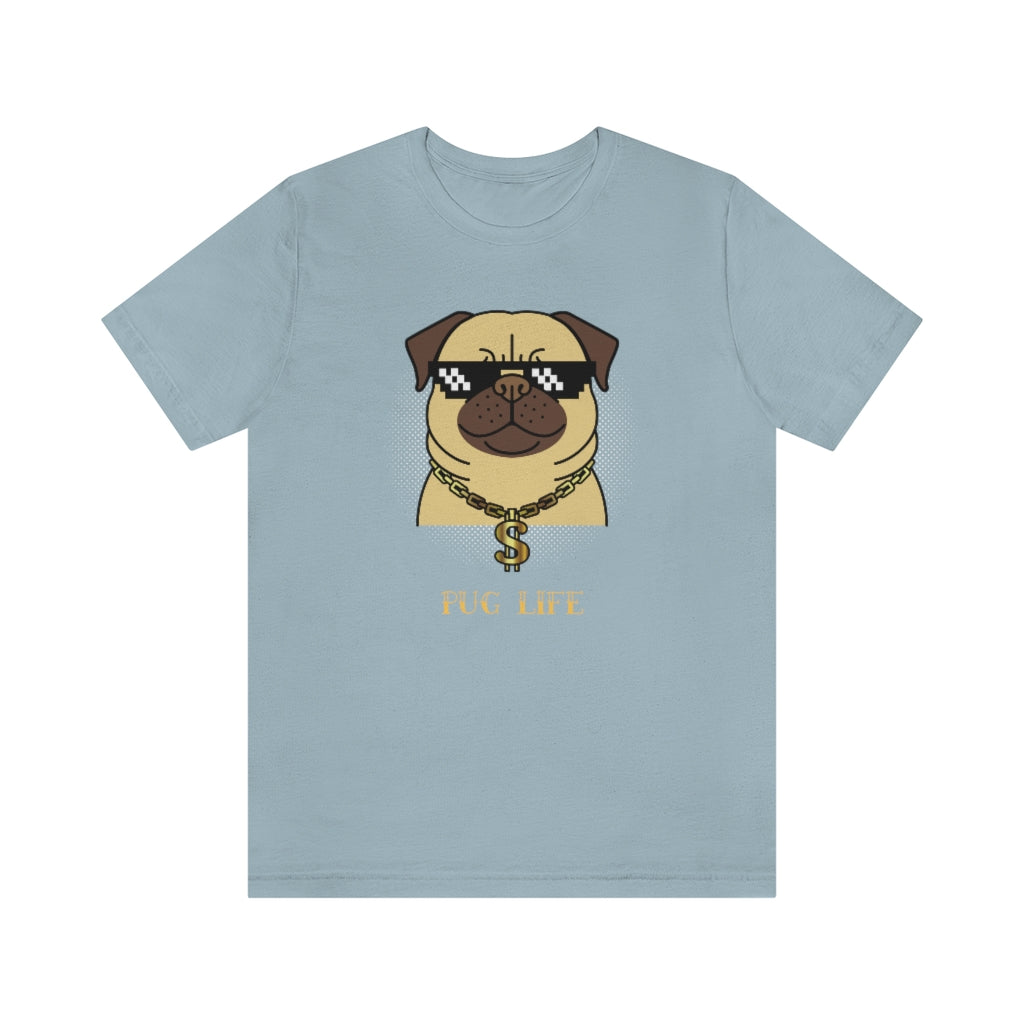 Cool Pug Life Shirt - Unisex Short-Sleeve Jersey Tee