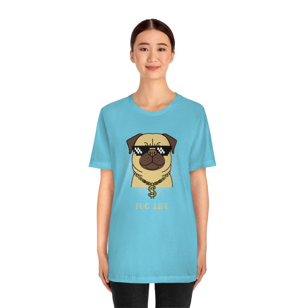 Cool Pug Life Shirt - Unisex Short-Sleeve Jersey Tee