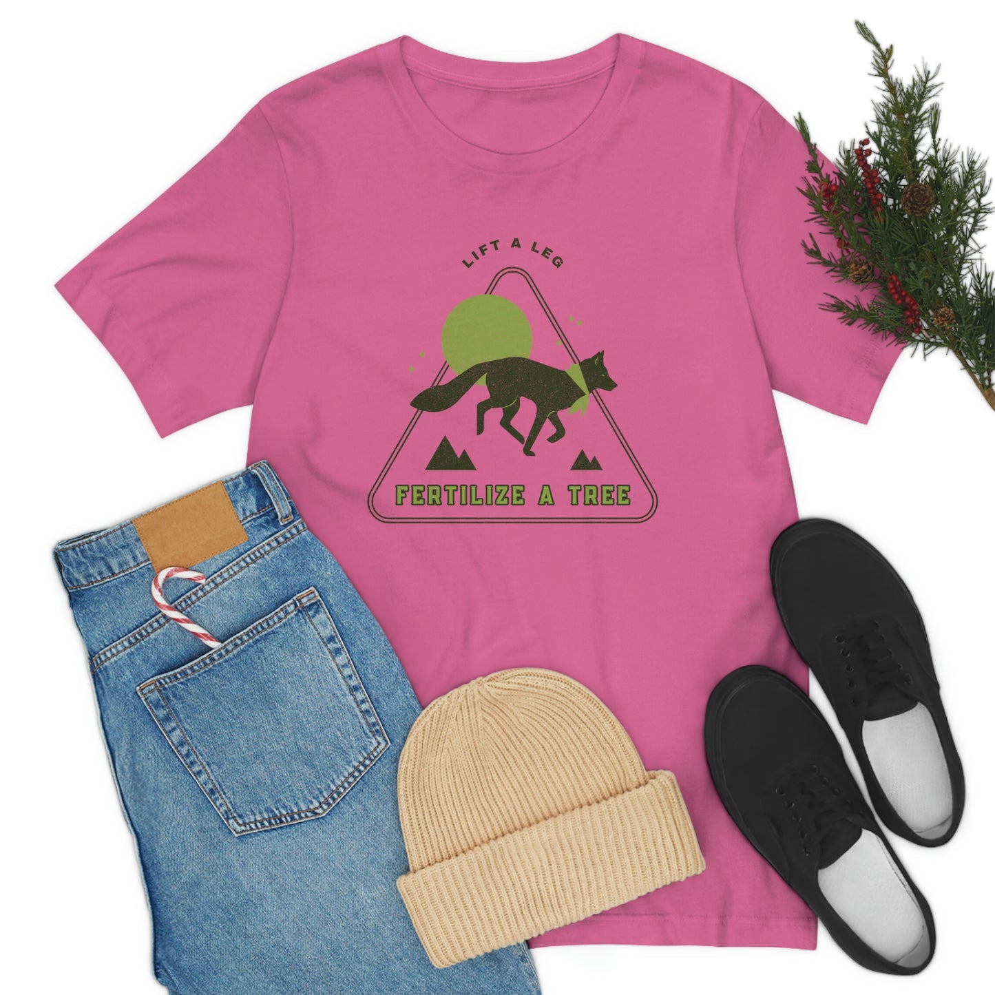 "Lift A Leg Fertilize A Tree" Unisex Jersey Short Sleeve Tee