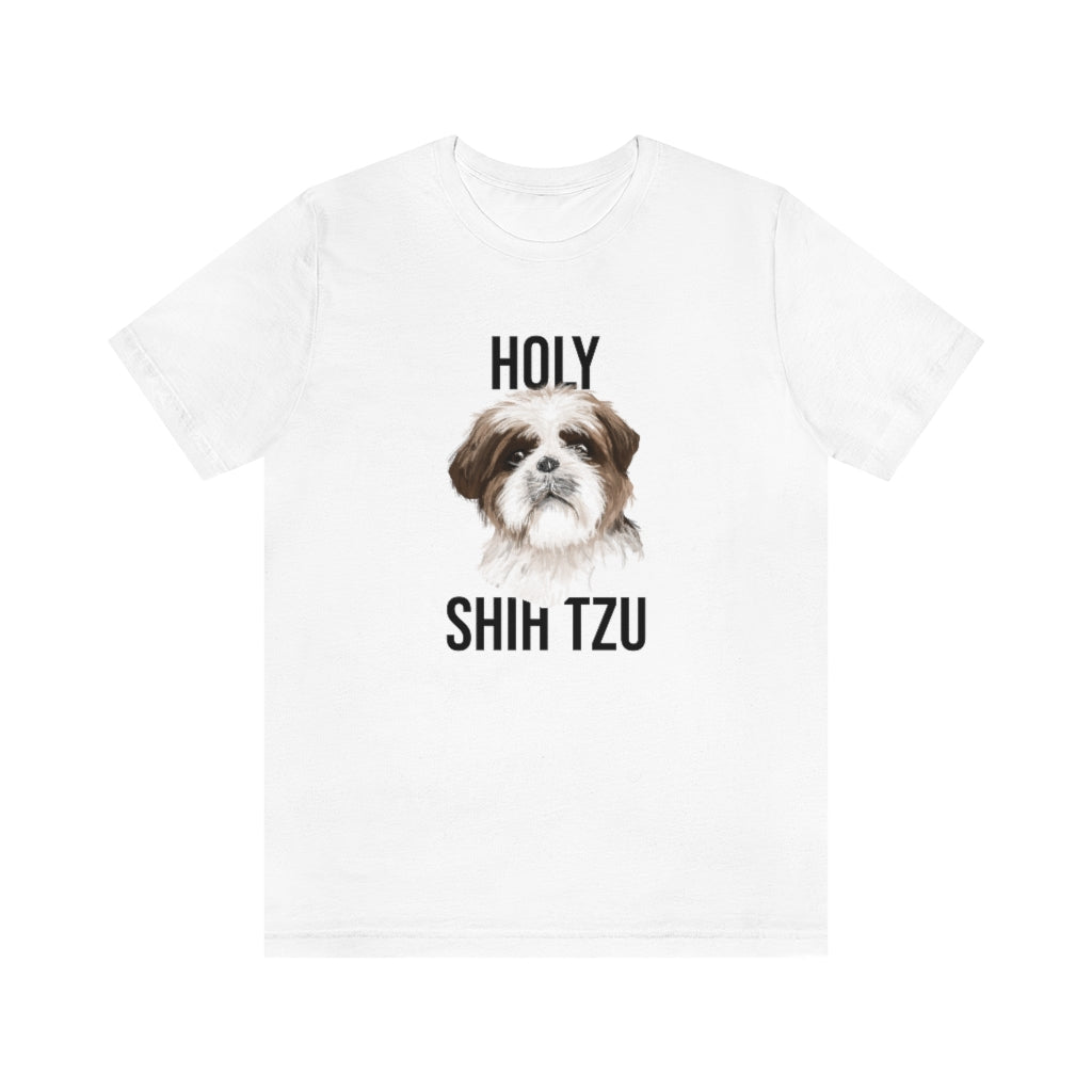 "Holy Shi Tzu" Shirt - Unisex Short-Sleeve Jersey Tee