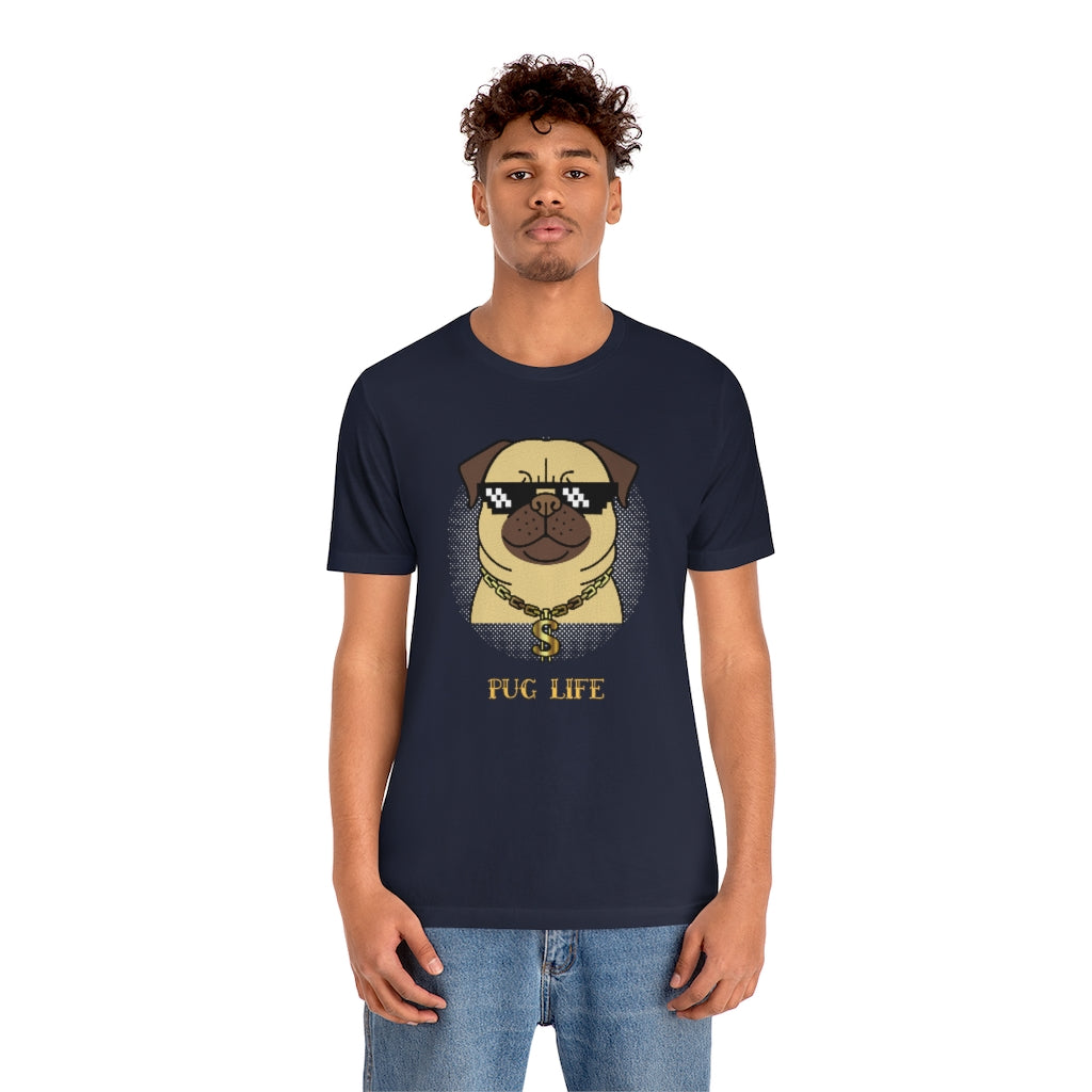 Cool Pug Life Shirt - Unisex Short-Sleeve Jersey Tee