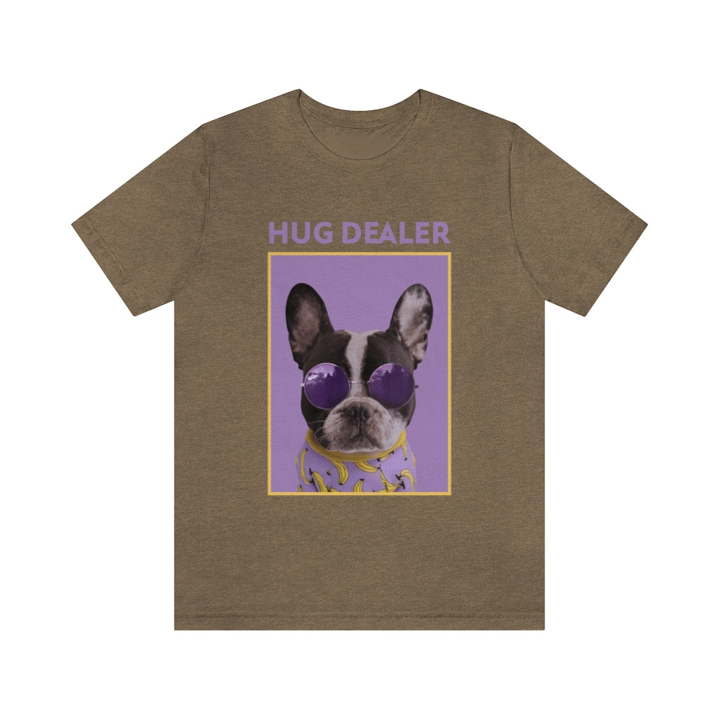 “Hug Dealer” Shirt - Unisex Short-Sleeve Jersey Tee