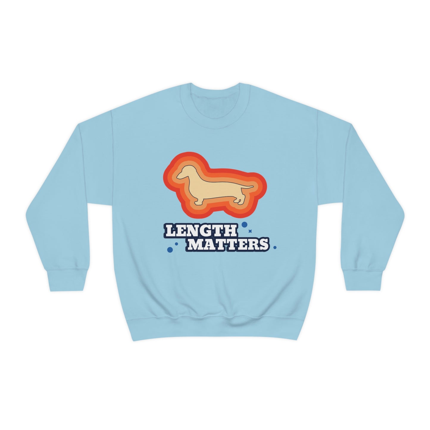 "Length Matters" Unisex Heavy Blend Crewneck Sweatshirt