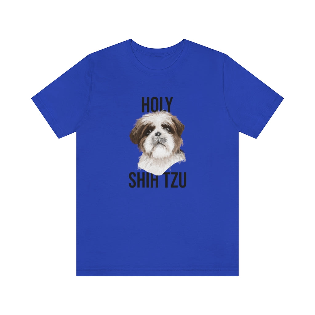 "Holy Shi Tzu" Shirt - Unisex Short-Sleeve Jersey Tee